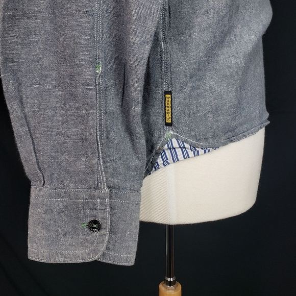 Armani Button Up Long Sleeve Hoodie - Picture 5 of 10